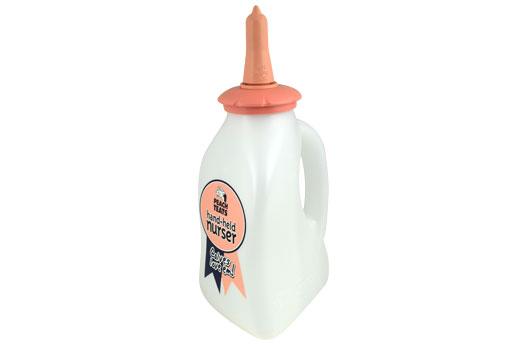 Peach Teat Nurse Bottle with Handle