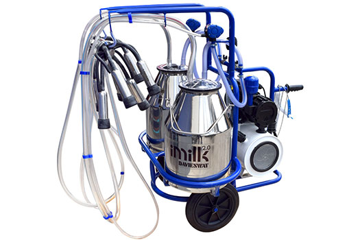 double bucket mobile milker