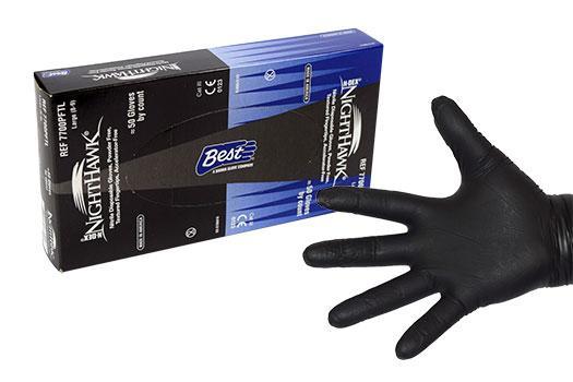Best Nighthawk Black Nitrile Gloves