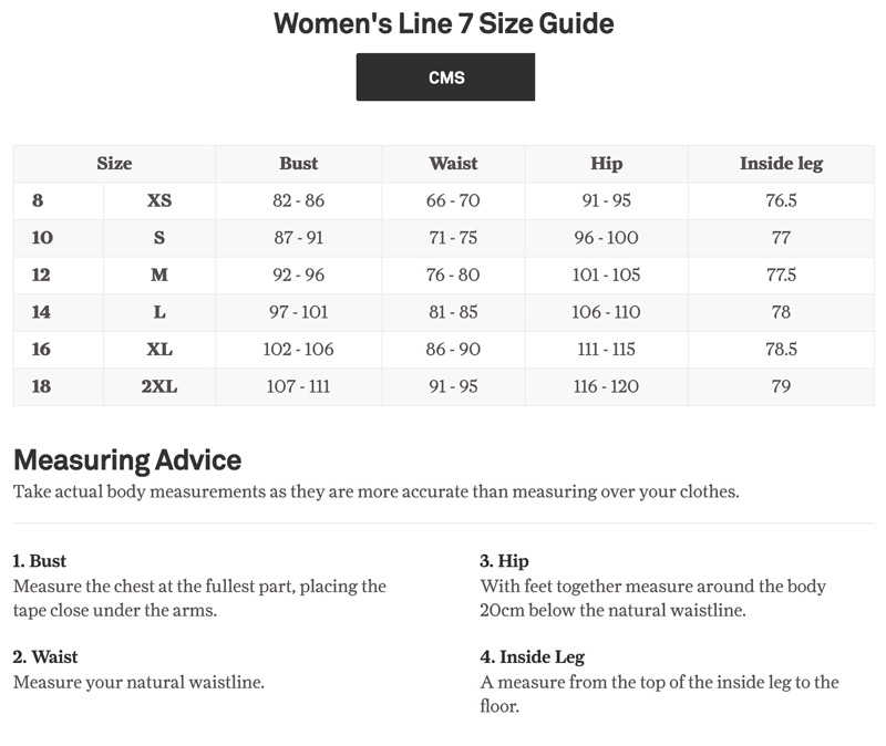 womens line7 size guide cms g